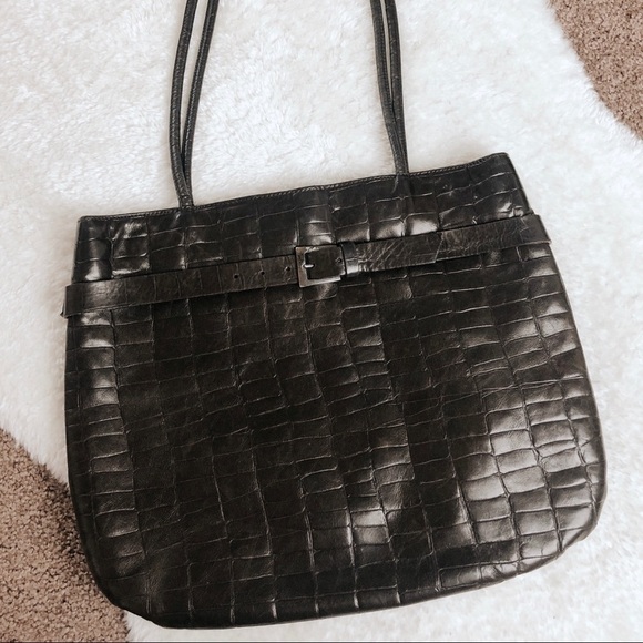 Vintage Genuine Leather Falor Tote - Picture 1 of 6